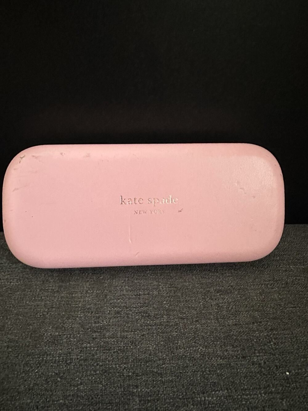 Kate Spade New York Pink Hard Shell Eyeglass Sunglasses Case Clamshell